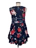 Entro 100% Rayon Floral Blue Casual Dress Size M - photo 2