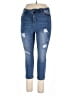 Harmony + Havoc Solid Blue Jeans Size 18 - photo 1
