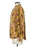 FRNCH 100% Viscose Floral Yellow Long Sleeve Blouse Size M - photo 5