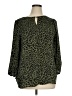 Massini Animal Print Green 3/4 Sleeve Blouse Size 1X - photo 1