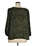 Massini Animal Print Green 3/4 Sleeve Blouse Size 1X - photo 2