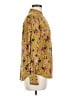 FRNCH 100% Viscose Floral Yellow Long Sleeve Blouse Size M - photo 4