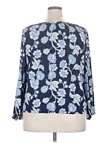 Nicole Miller New York Long Sleeve Henley (view 2)