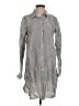 J.Crew Stripes Silver Casual Dress Size S - photo 1