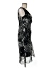 Wearever 100% Polyester Paisley Black Cocktail Dress Size 6 - photo 4
