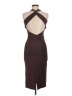 Pull&Bear Tweed Burgundy Cocktail Dress Size M - photo 2