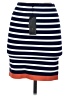 BCBGMAXAZRIA Stripes Color Block Blue Casual Skirt Size S - photo 2