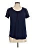 Meadow Rue Blue Short Sleeve Top Size M - photo 1
