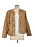 Chico's 100% Polyester Tweed Gold Jacket Size Lg (2) - photo 1