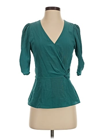 Parker 3/4 Sleeve Silk Top (view 1)