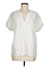 Matty M 100% Cotton Ivory Short Sleeve Blouse Size M - photo 1