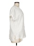 Matty M 100% Cotton Ivory Short Sleeve Blouse Size M - photo 4