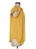 Ann Taylor LOFT 100% Polyester Yellow Short Sleeve Blouse Size M - photo 4