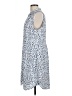 CAbi 100% Polyester Print Blue Casual Dress Size L - photo 5
