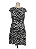 AB Studio Chevron-herringbone Black Cocktail Dress Size 16 - photo 1