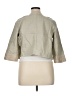 MICHAEL Michael Kors 100% Linen Metallic Tan Jacket Size 14 Petite - photo 2