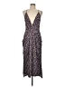 BCBGeneration Floral Purple Casual Dress Size M - photo 1