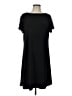 Chico's Solid Black Casual Dress Size Lg (2) - photo 1