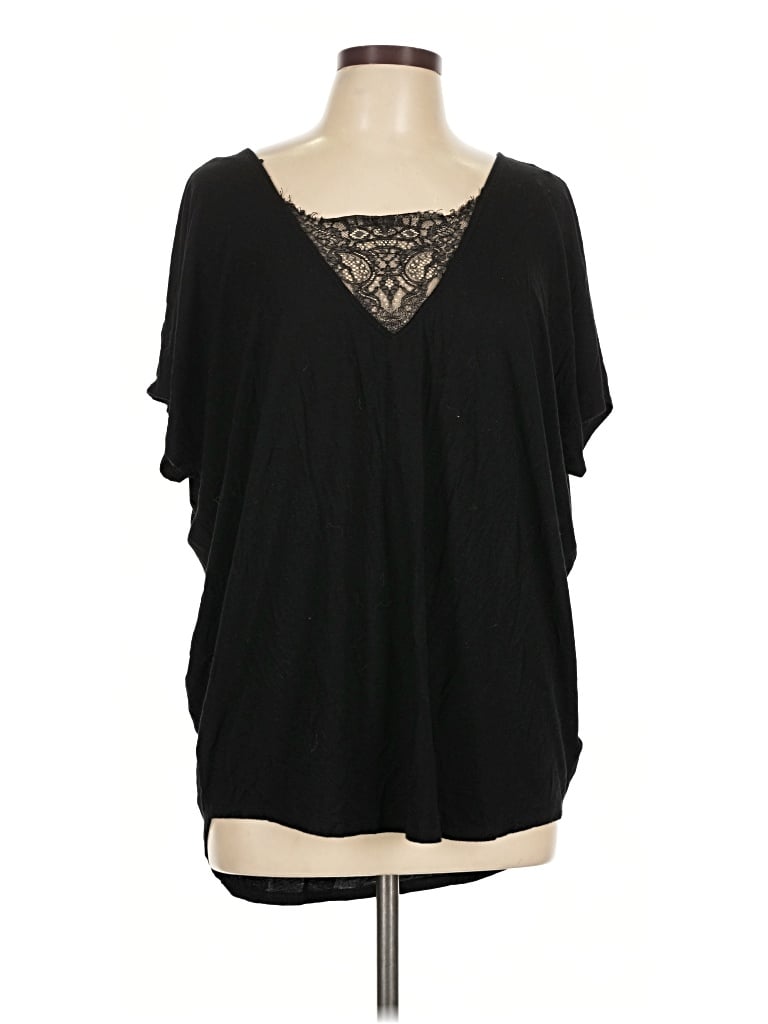 Pre-owned Express Short Sleeve T-shirt In Black