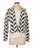 August Silk Chevron-herringbone Ivory Cardigan Size S - photo 1