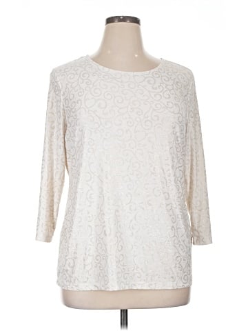 JM Collection 3/4 Sleeve Top (view 1)