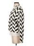 August Silk Chevron-herringbone Ivory Cardigan Size S - photo 5