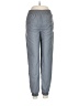 Nike 100% Polyester Gray Track Pants Size L - photo 1