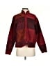 Coldwater Creek Print Red Burgundy Jacket Size S - photo 1