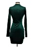 Assorted Brands Solid Green Casual Dress Size S - photo 2