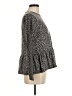 Gaze Gray Long Sleeve Blouse Size M - photo 4