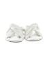 J.Crew 100% Leather White Sandals Size 8 1/2 - photo 2