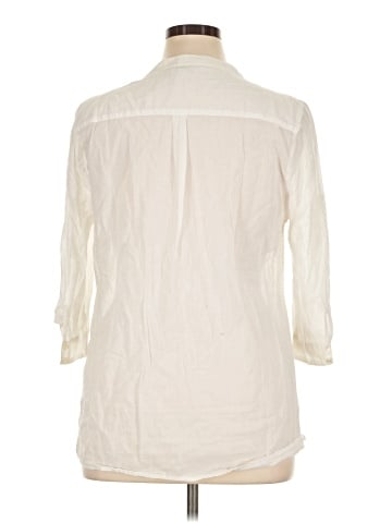 Gap Outlet 3/4 Sleeve Button-Down Shirt (view 2)