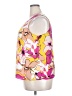 Nine West 100% Polyester Yellow Pink Sleeveless Blouse Size XXL - photo 5
