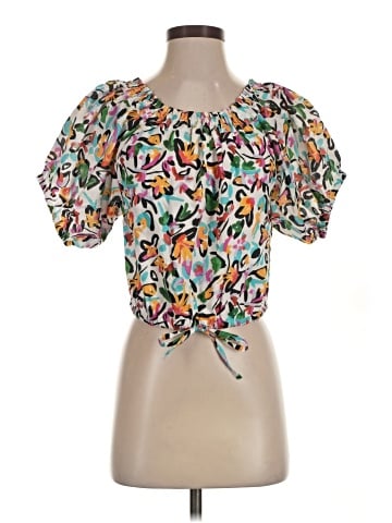 Tanya Taylor Short Sleeve Blouse (view 1)