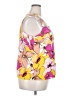Nine West 100% Polyester Yellow Pink Sleeveless Blouse Size XXL - photo 4