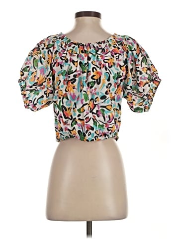 Tanya Taylor Short Sleeve Blouse (view 2)