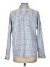 Altar'd State Checkered-gingham Blue Long Sleeve Button-Down Shirt Size M - photo 2