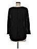 H&M 100% Polyester Black 3/4 Sleeve Top Size M - photo 2