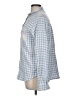 Altar'd State Checkered-gingham Blue Long Sleeve Button-Down Shirt Size M - photo 5