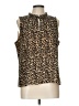 J.Crew Factory Store 100% Polyester Brown Sleeveless Blouse Size L - photo 1