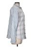 Altar'd State Checkered-gingham Blue Long Sleeve Button-Down Shirt Size M - photo 4