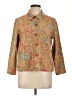 Coldwater Creek 100% Cotton Tweed Gold Blazer Size L (petite) - photo 1