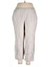 Flax 100% Linen Chevron-herringbone Gray Linen Pants Size 14 (L) - photo 1