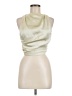 Zara 100% Polyester Ivory Sleeveless Top Size M - photo 1