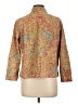 Coldwater Creek 100% Cotton Tweed Gold Blazer Size L (petite) - photo 2