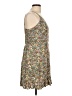 Old Navy 100% Rayon Floral Tan Casual Dress Size L - photo 4
