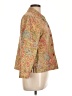 Coldwater Creek 100% Cotton Tweed Gold Blazer Size L (petite) - photo 4