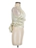 Zara 100% Polyester Ivory Sleeveless Top Size M - photo 4