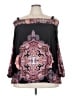 Avenue Black 3/4 Sleeve Blouse Size 26 - 28 Plus - photo 1