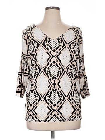 INC International Concepts 3/4 Sleeve Blouse (view 1)